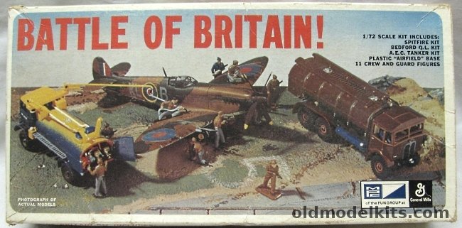MPC 1/72 Battle of Britain Diorama Spitfire / Bedford QL / AEC Tanker and Crew, 2-1206-200 plastic model kit
